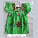 Robe Mexicaine - Taille 2 ans - Verte
