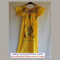 Robe Mexicaine - Taille 8 ans - Jaune